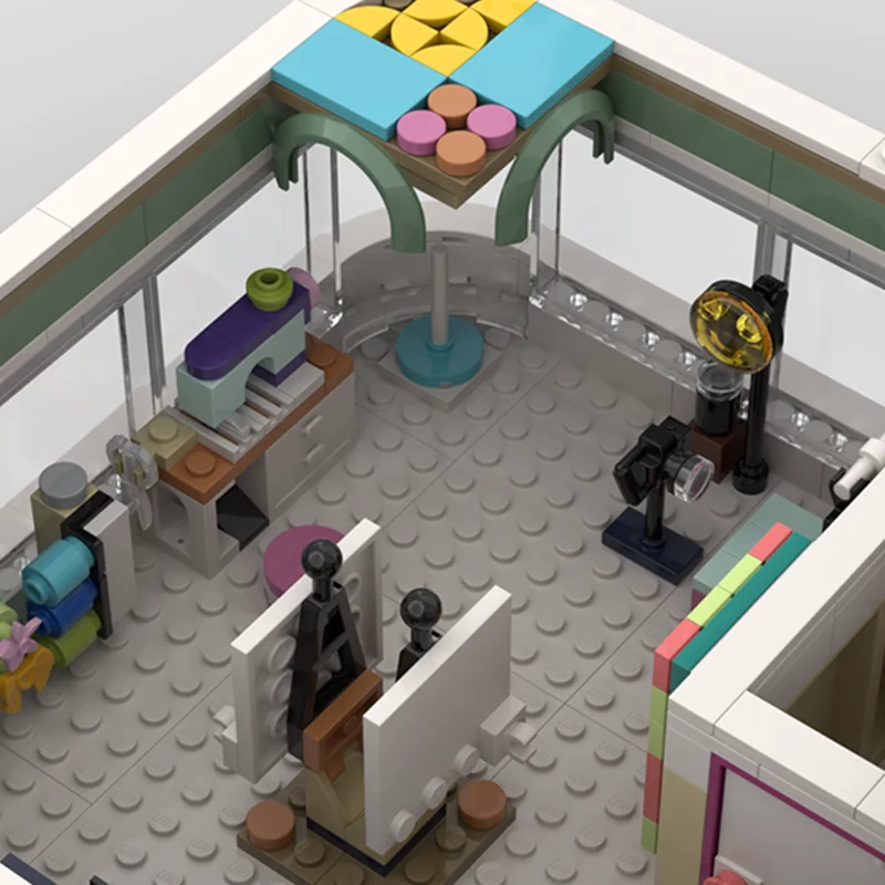 2738 قطعة برج الصداقة MOC نموذج وحدات اللبنات لعبة الهندسة المعمارية فكرة التعليم الطوب هدية الكريسماس عيد ميلاد الاطفال