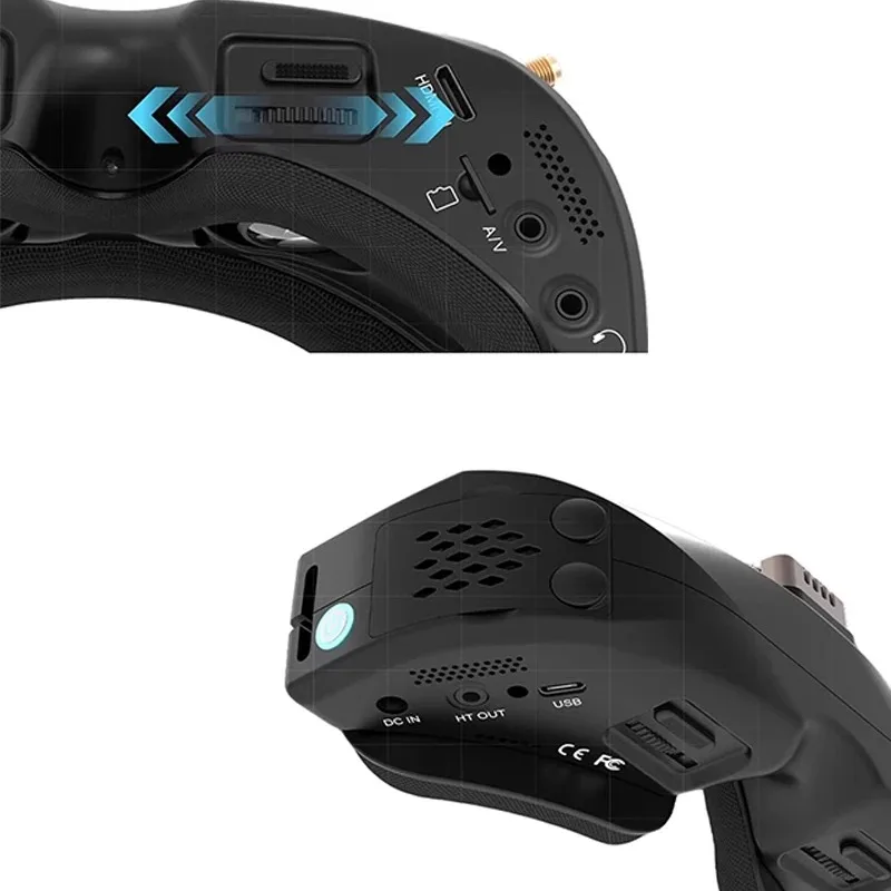 

SKY 04X pro V2 Traverse FPV Goggles with HD Video Receiver for Model Flight