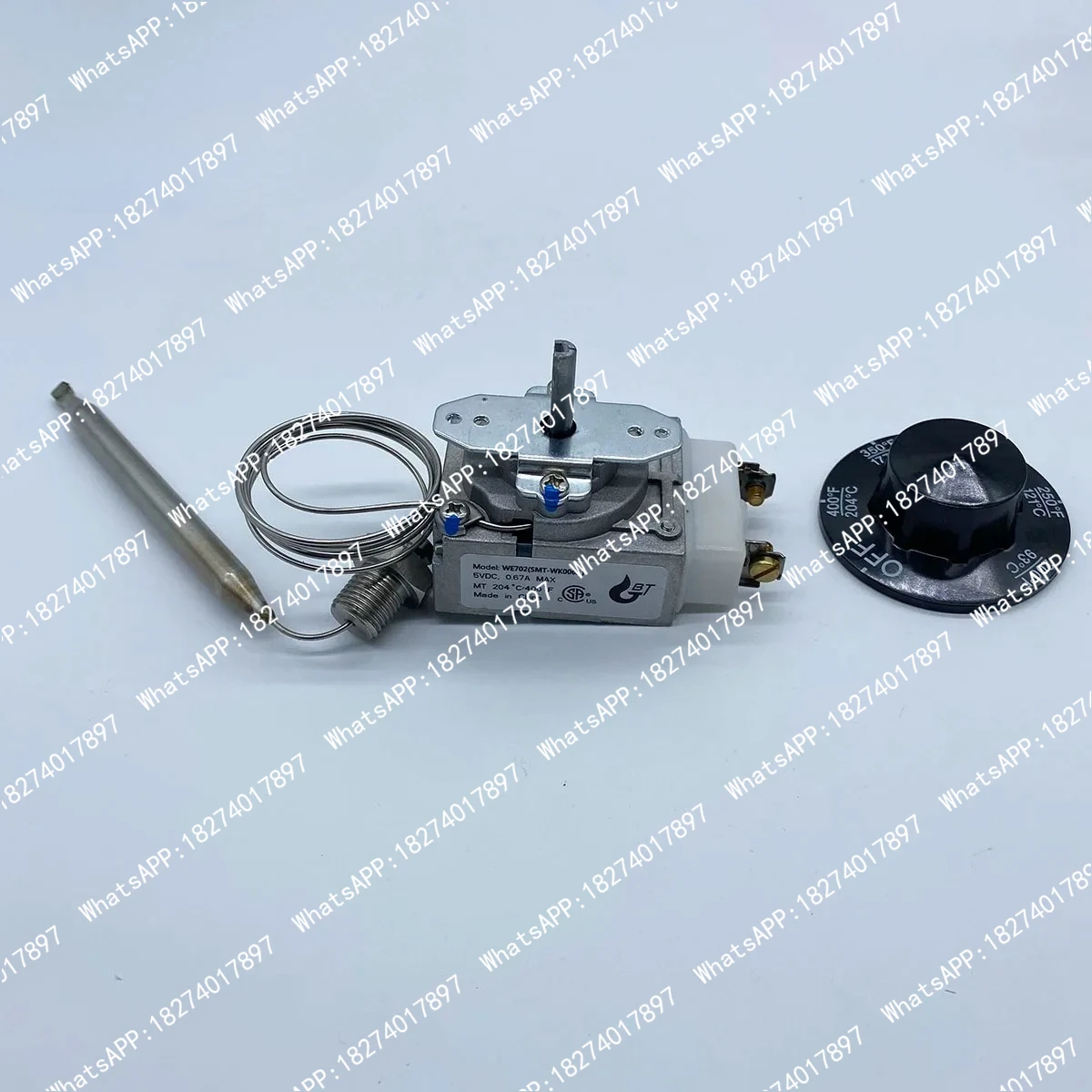 

Deep Fryer Parts Temperature Control 200-400F 1/4" MNPT RX-1-36 Thermostat For 60124501 Imperial 1175 Replace