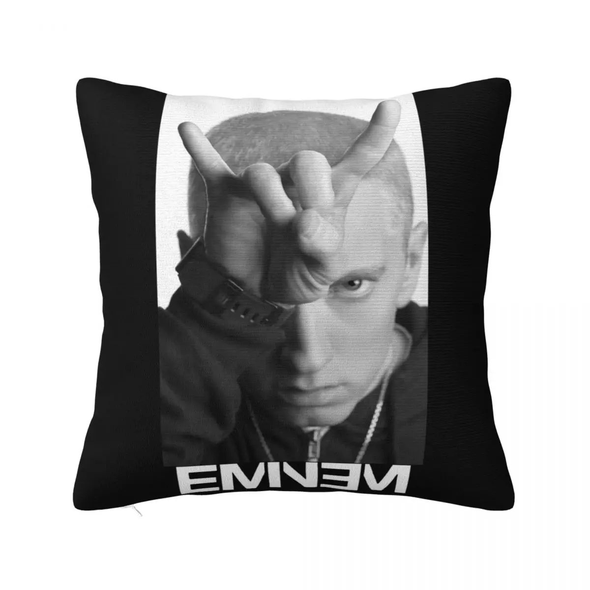 Vintage Eminem Album Concert Tour Black S 234Xl Unisex M547 Popular Style Girl Science Pillow Case