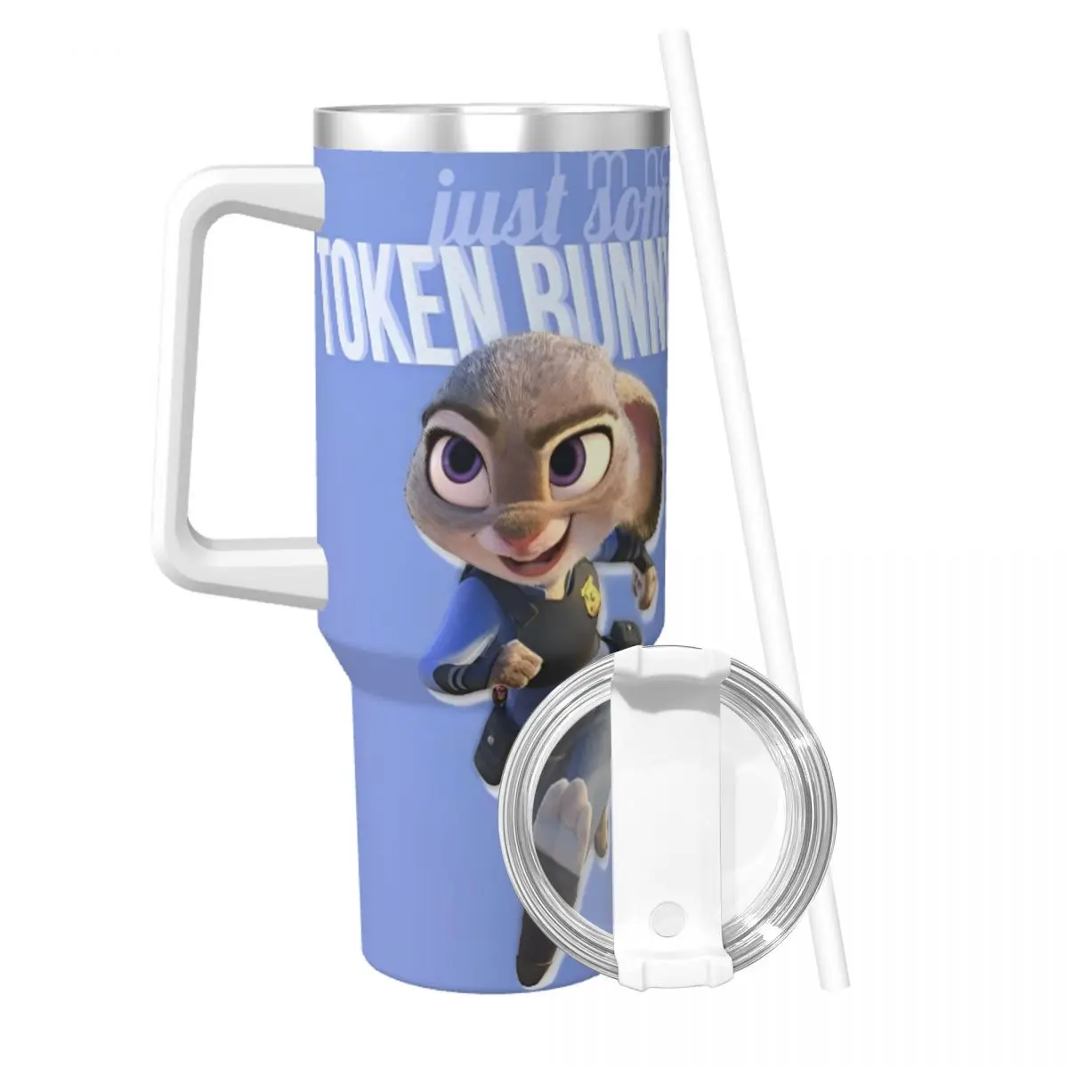 Zootopia Tumbler Hot Drinks Water Bottle Heat Preservation Stainless Steel Thermal Mug Design Driving Car Mugs