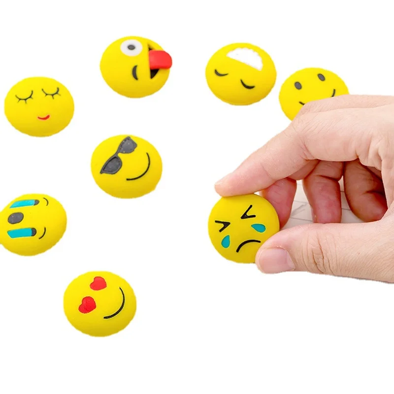 Facial Expressions Boxed Eraser Student Stationery 1PC