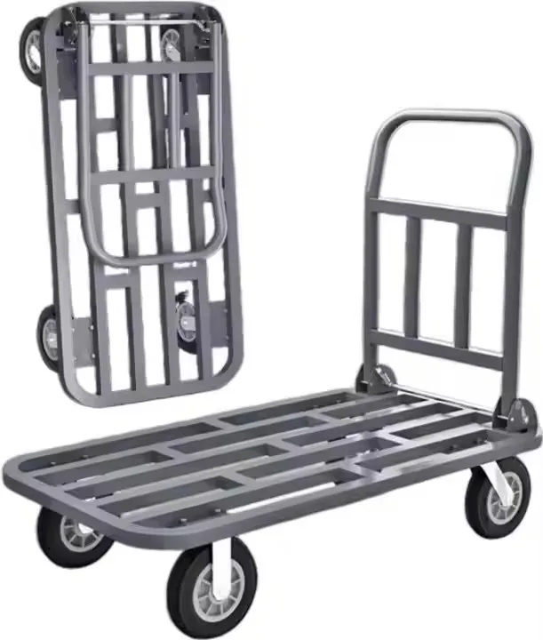 

Сверхмощная стальная платформа, тележка с ручкой, 300 кг/500 кг, металлическая складная ручная тележка для транспортировки инструментов, промышленная мастерская