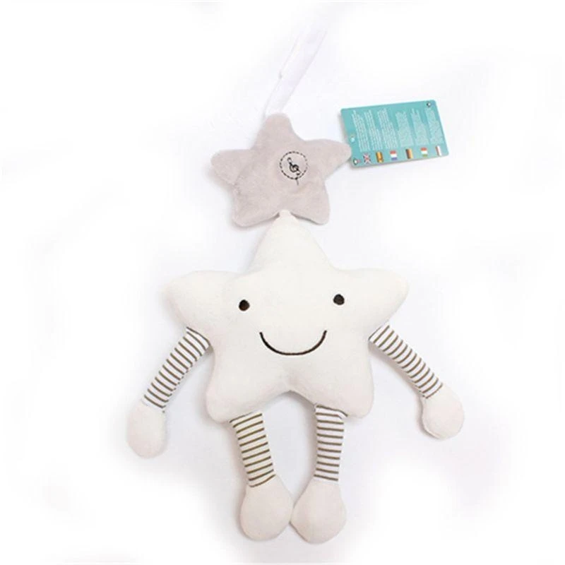 Q0KB Plush Rattle Crib Accessories هدية رائعة للرضع التمرين