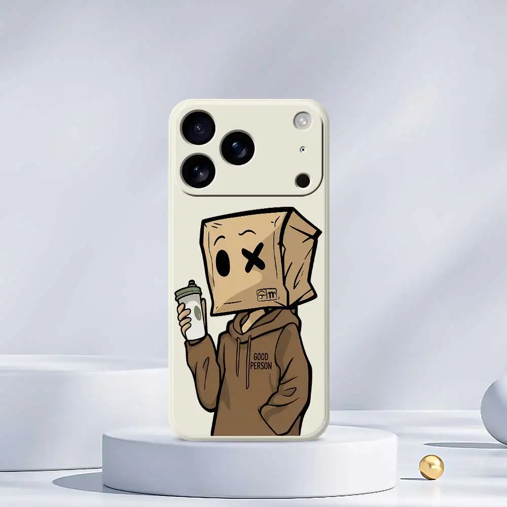 Character Trendy Cool Phone Case For iPhone 17 Pro Max 17 Air 16 15 14 Plus 13 12 11 Pro Max XS Max 7 8 Plus 16E Silicone Cover