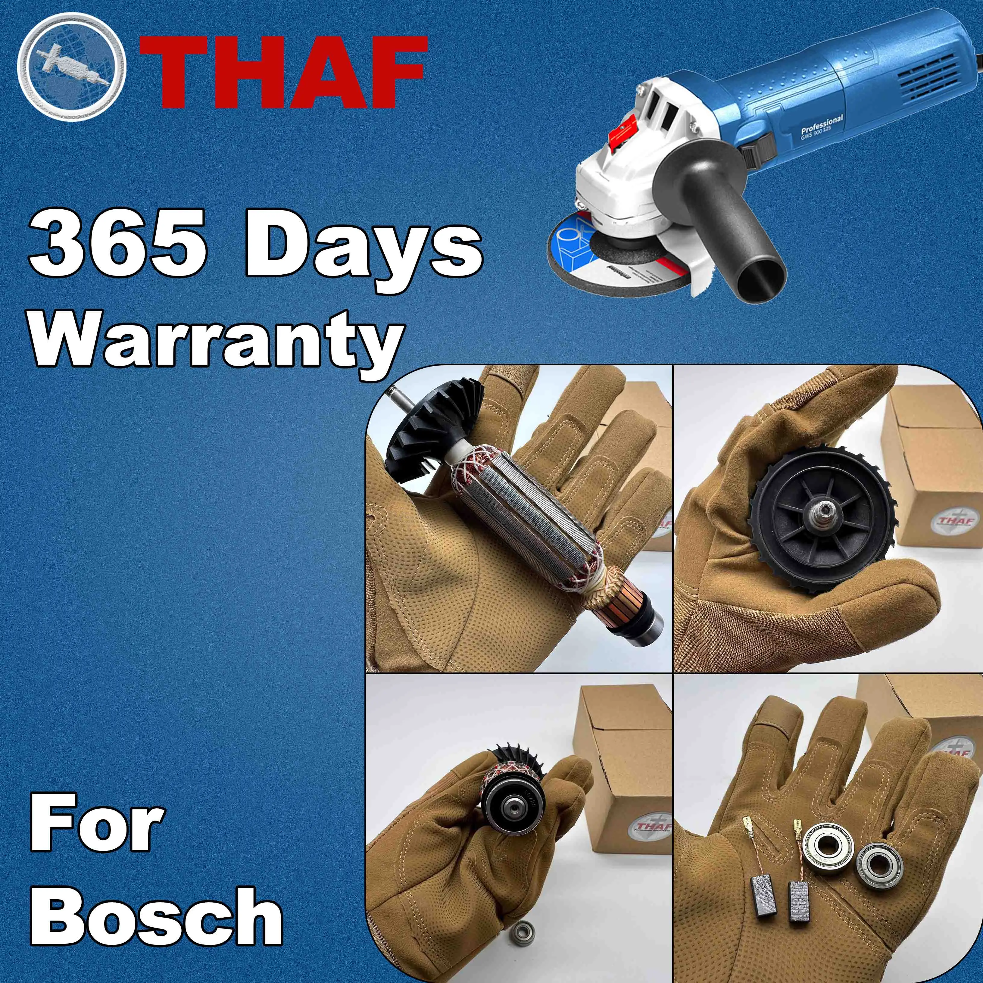 AC 220V 240V GWS900-100 GWS900-125 Armature Rotor For BOSCH GWS9-115 GWS9-125 Angle Grinder Spare Parts Grinder GWS 900-100 GWS