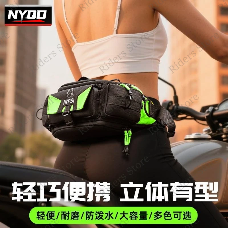 

Motorcycle Waist Pack Chest Pack Crossbody Bag Waterproof Motorbike Riding Gear Biker Bag for Men Women