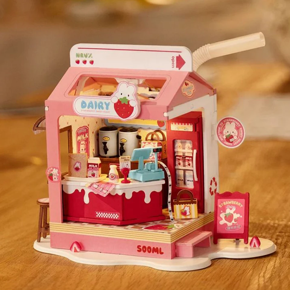 ローライフミニチュアドールハウス、フードボックスショップ、DIY