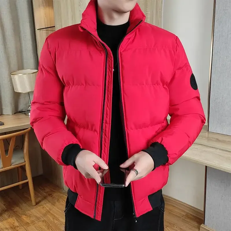 Jacket Men Winter Parkas Warm Thick Coat Windproof Cotton Jacket Zipper Winter Men Clothing Outerwear Military Puffer Jackets
