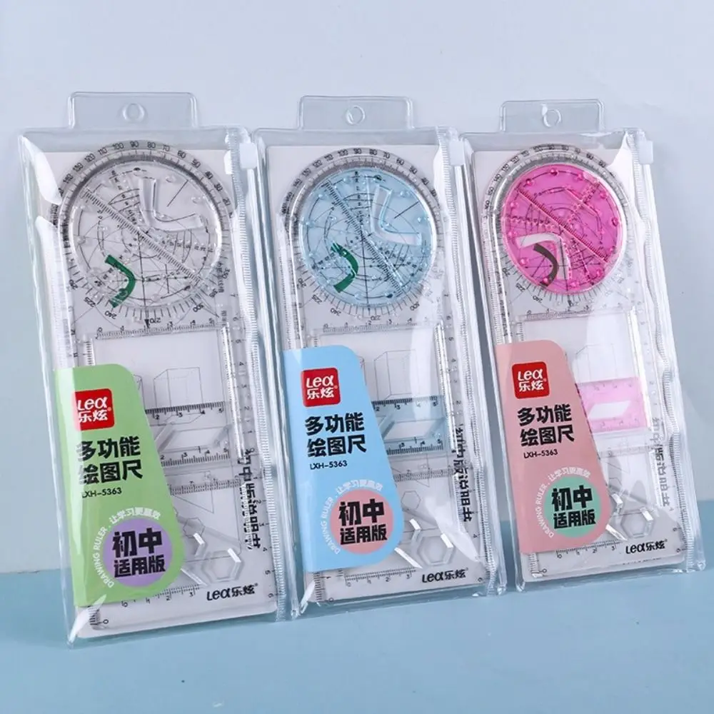 Geometry Construction Architect Student Stationary Math Class Measuring Scale Ruler Drafting Template Ruler Fast Drawing Ruler