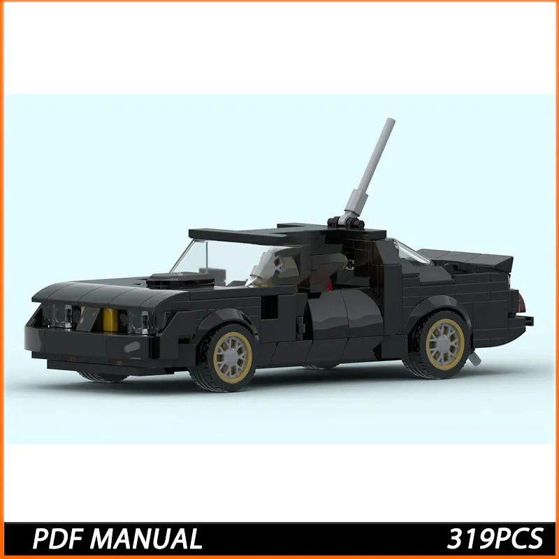 

MOC Famous Movie Series Convertible Muscle Sports Car Model DIY Custom Puzzle Technology Creative Assembly Kid Toys Gift 319 PCS