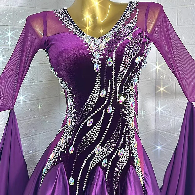 Modern Dance Dress  Standard Ballroom Dance Dress Women Tango Dress Waltz Competition Performance Costumes Ballroom Dress