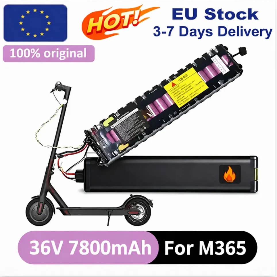 36V 7800mAh 10S3P Wasserdichter Bluetooth-Lithium-Ionen-Akku mit hoher Leistung, speziell für Xiaomi M365 Pro Elektroroller, bis zu 30 km Reichweite mit BMS.