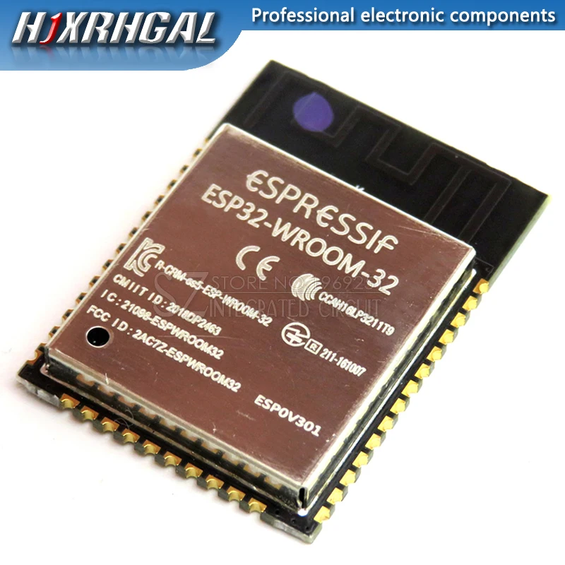 10PCS ESP32-WROOM-32 ESP-WROOM-32 ESP-32S ESP-DowdQ6 Dual Core 32Mbits SPI flash uart mode smd ESP32 module espressif