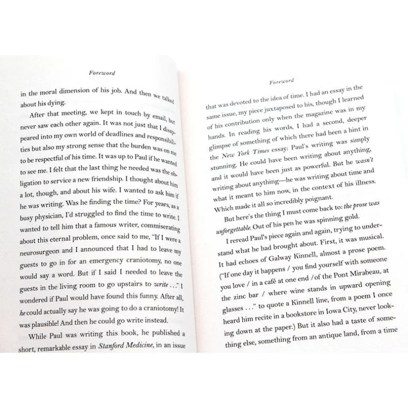 Imagem -05 - English Brochura English Book Quando a Respiração se Torna Ar-paul Kalanithi-o Que Faz a Vida Vale a Vida em Face da Morte