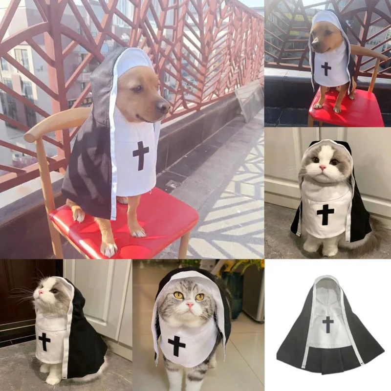 

Dog Cat Clothing Pet Clothing Dog Clothes Breathable Funny Cosplay Props Small Medium Sized Instagram Cloth British Style New