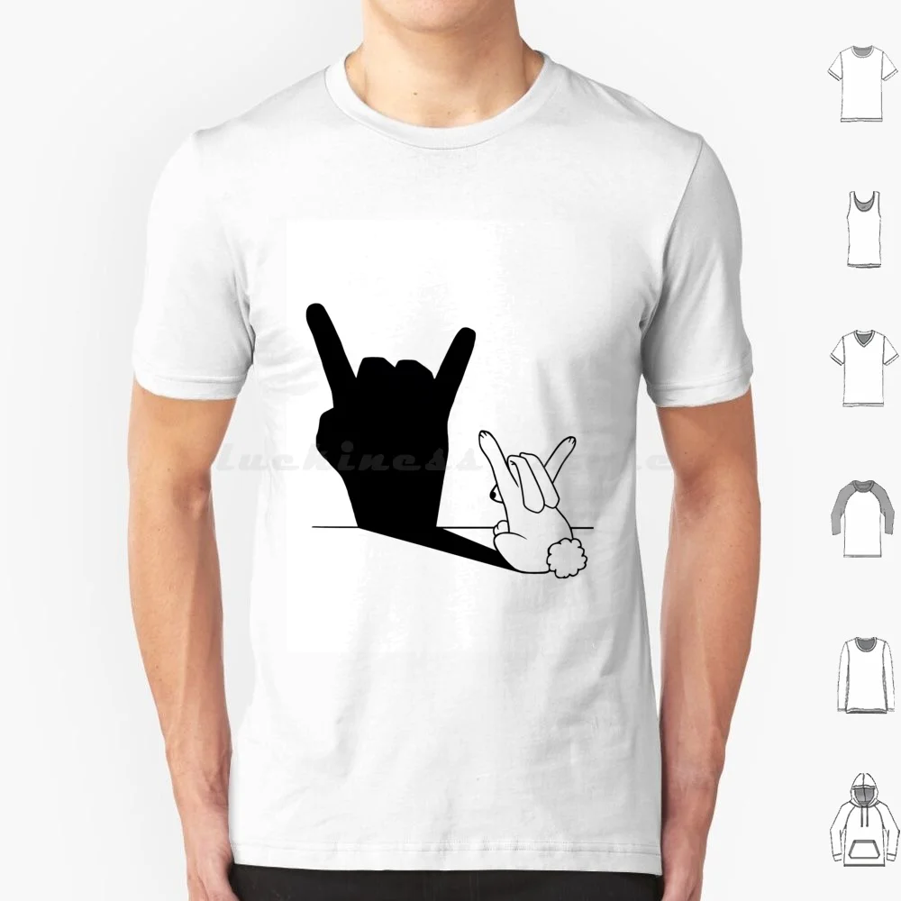 

Rabbit Rock And Roll Hand Shadow T Shirt 6xl Cotton Cool Tee Rabbit And Roll Hand Shadow Funny Novelty Designer Unique Designs