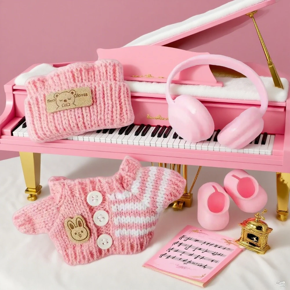 

Clothes are suitable for Raab doll clothes cute sweater set 17cm clothes shoes doll DIY accessories training party game toys.