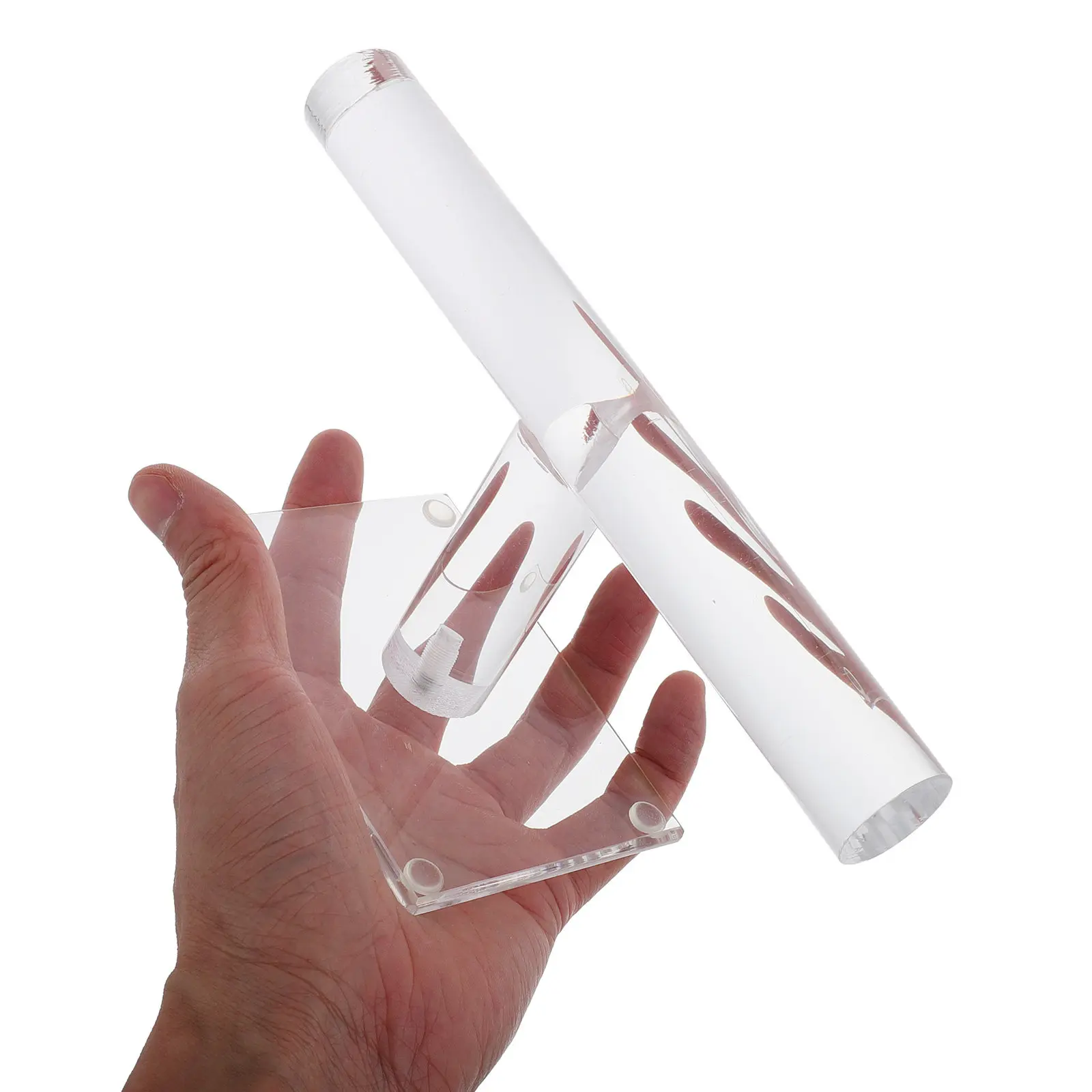 多機能アクリル製自転車ライトホルダー、スタイリッシュなディスプレイスタンド、懐中電灯、ハンドルバーライト、整理収納ソリューション