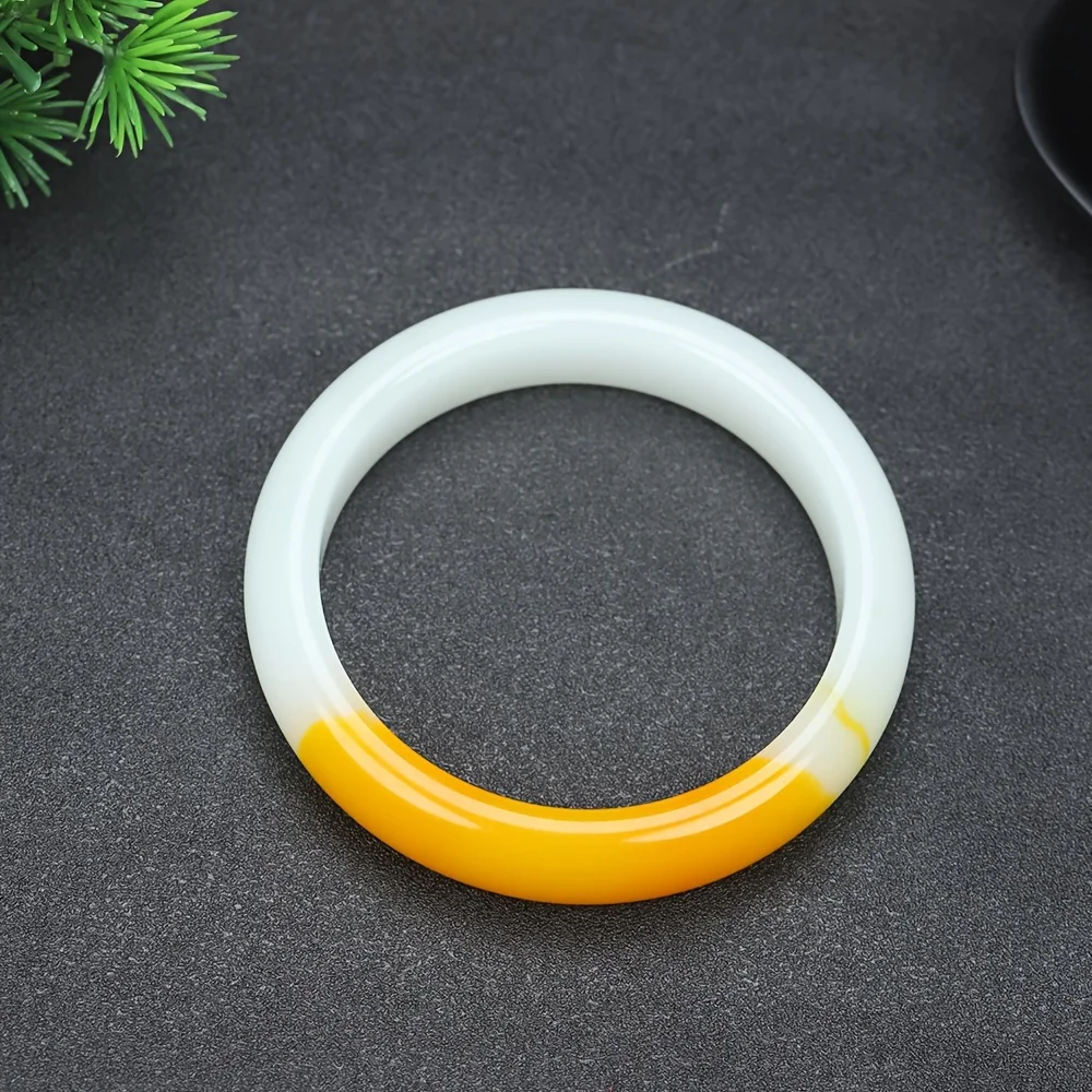 

Pulsera Elegante de Jade Falso para Hombre - Blanco Azúcar, Sin Baño bracelet for women jewelry for women