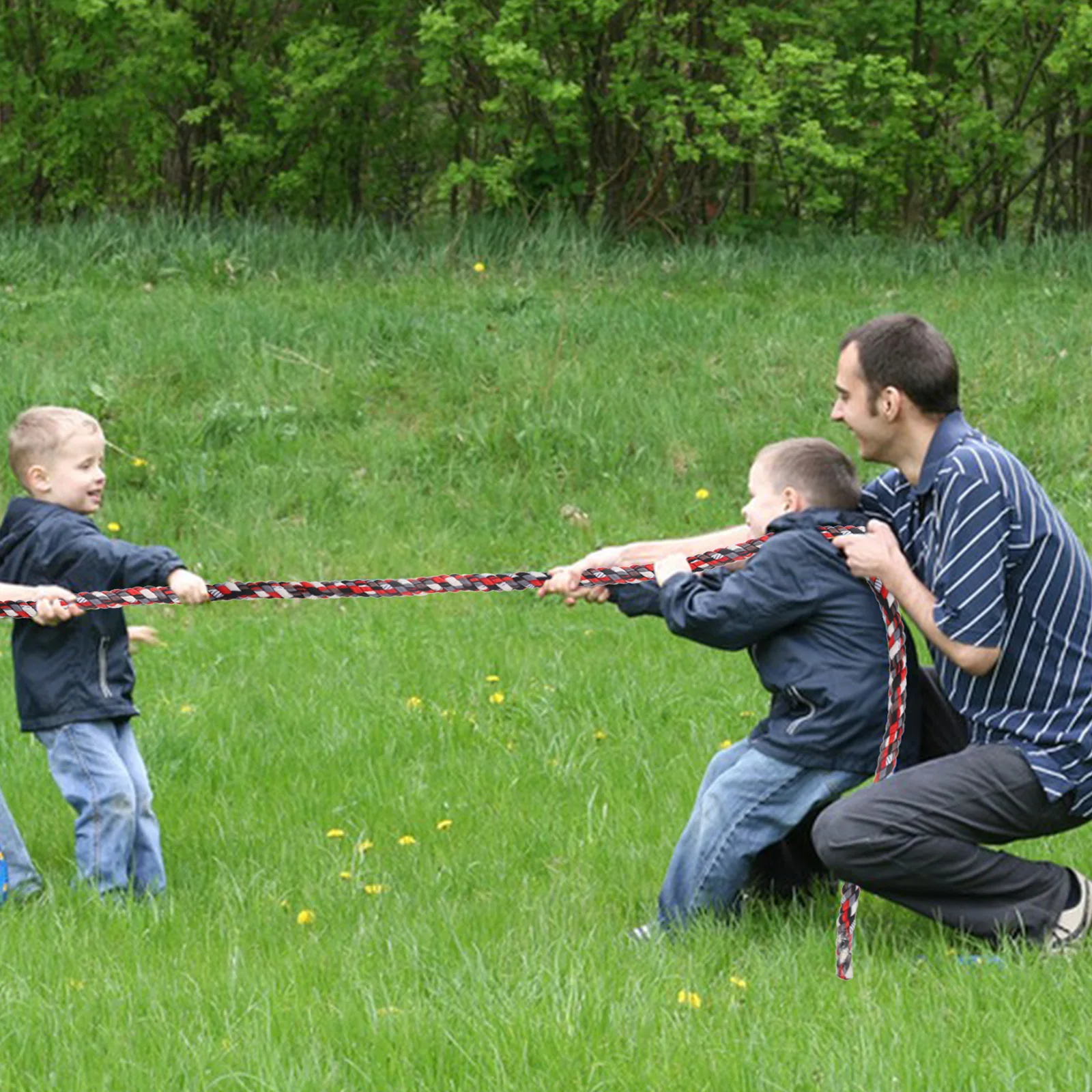 

Tug of War Cord Twisted Cloth Rope for Field Days Picnics Beach Outings Camps Lawn Games Children Team Play Tug of War Rope