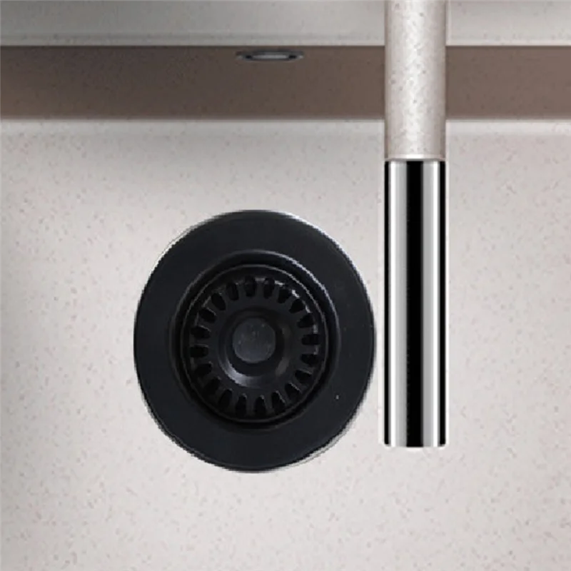 ABGR-Kitchen Sink Drain With Strainer Basket Drain Stopper Diameter 114Mm For Kitchen Quartz Stone Sink
