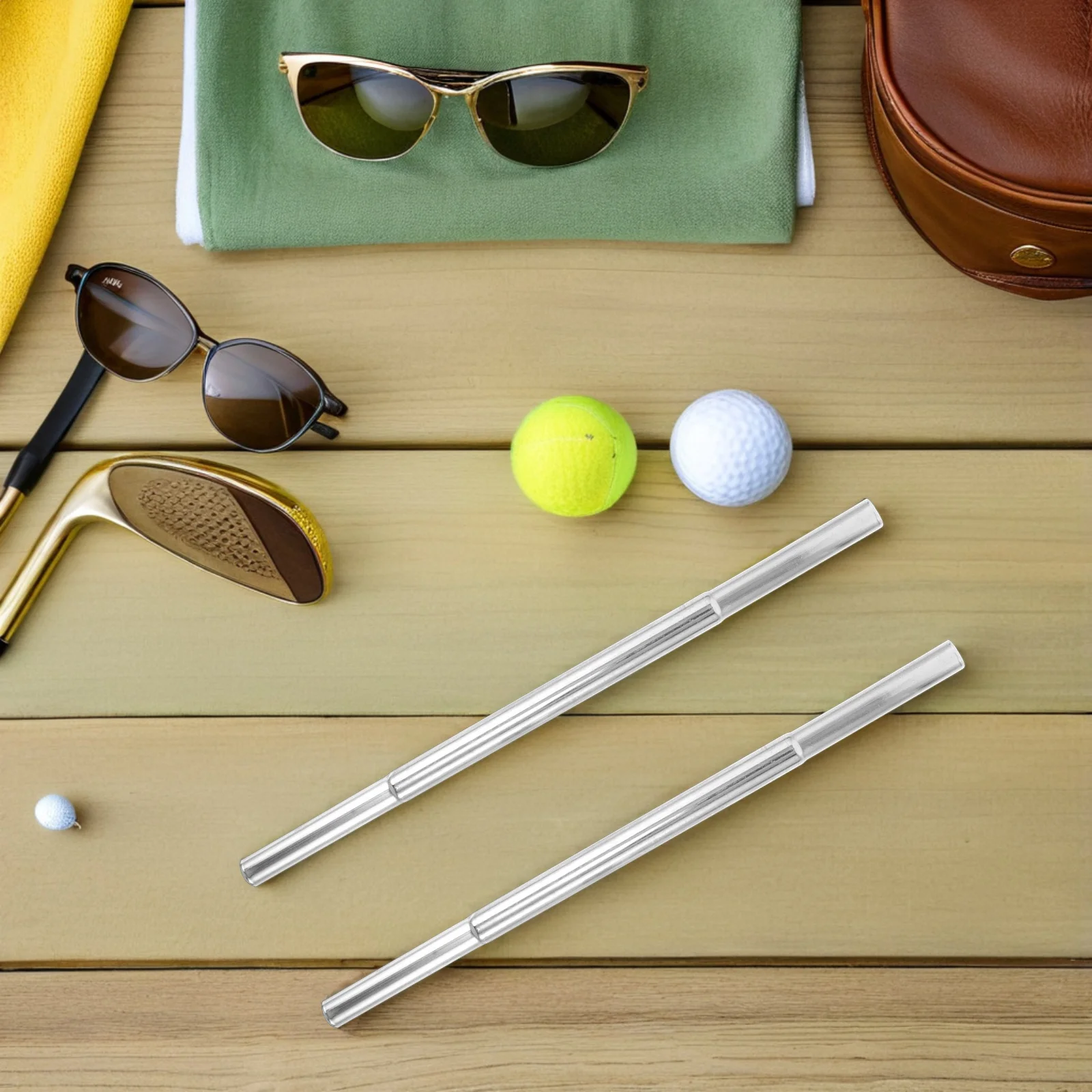 2 قطعة أداة تمديد نادي الغولف الحديد وضعت المهنية إطالة قضيب لقطات دقيقة مستقرة وزيادة مسافة الضرب