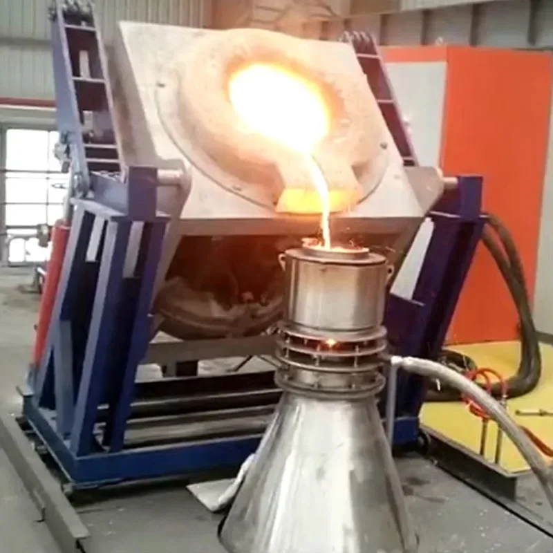 100Kg-15Ton Medium Frequency Crucible Smelting Stainless Steel Iron Metal Electric Melting Induction Furnace for Sale