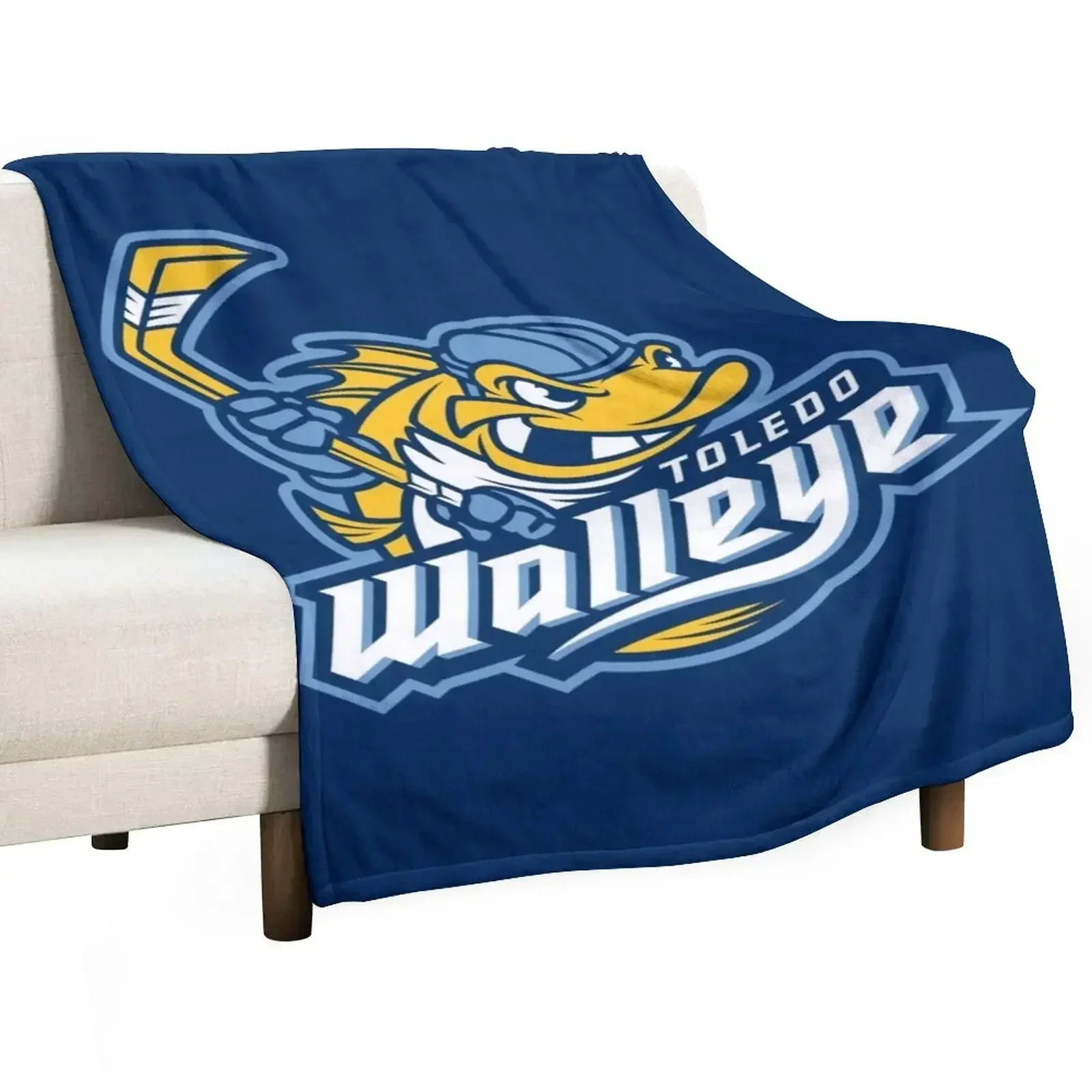 Walleye-Toledo Throw Blanket Luxury Designer Thermals For Travel Quilt Beautifuls Blankets