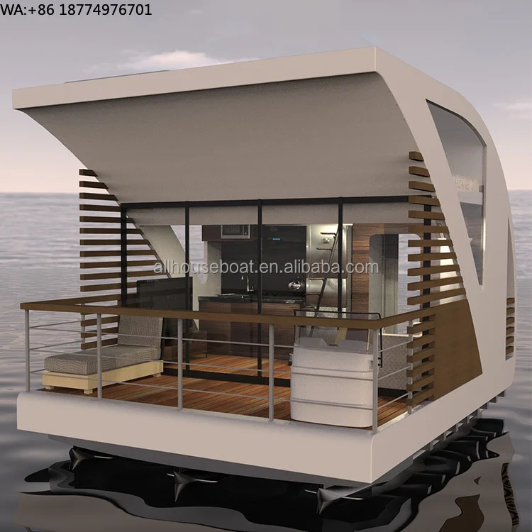 Luxury Modern Mobile Home Modular Home Small Floating Homes Tiny House Boat Floating Hotel Pontoon Houseboat