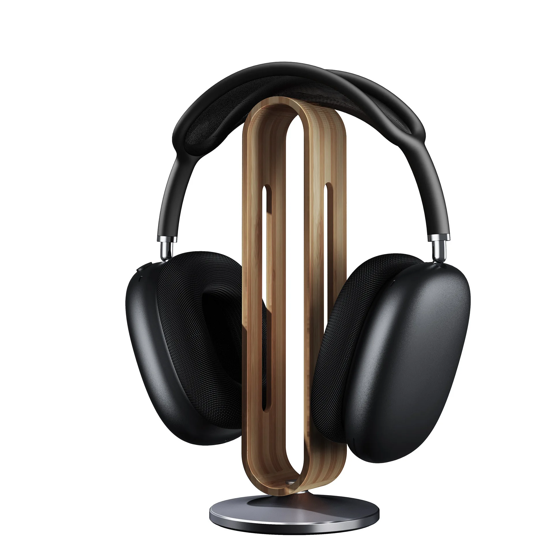 

Gaming Headset Hanger Stand Headsets Art Storage Rack Bamboo Wood Aluminum Earphone Display Rack Hanger Holder Bracket