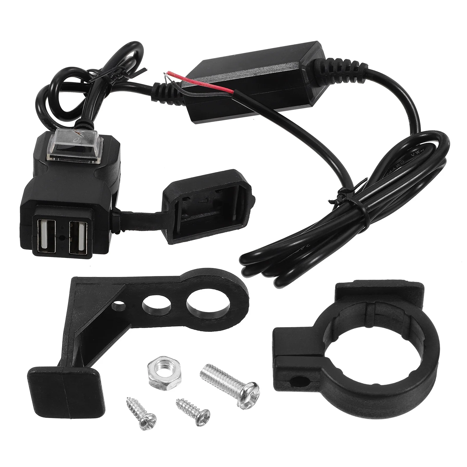 

Dual Ports 5V2A Motorcycle USB 12V Outlet Panel Mount Phone Adapter Waterproof Fast Charging for Bike Vehicle