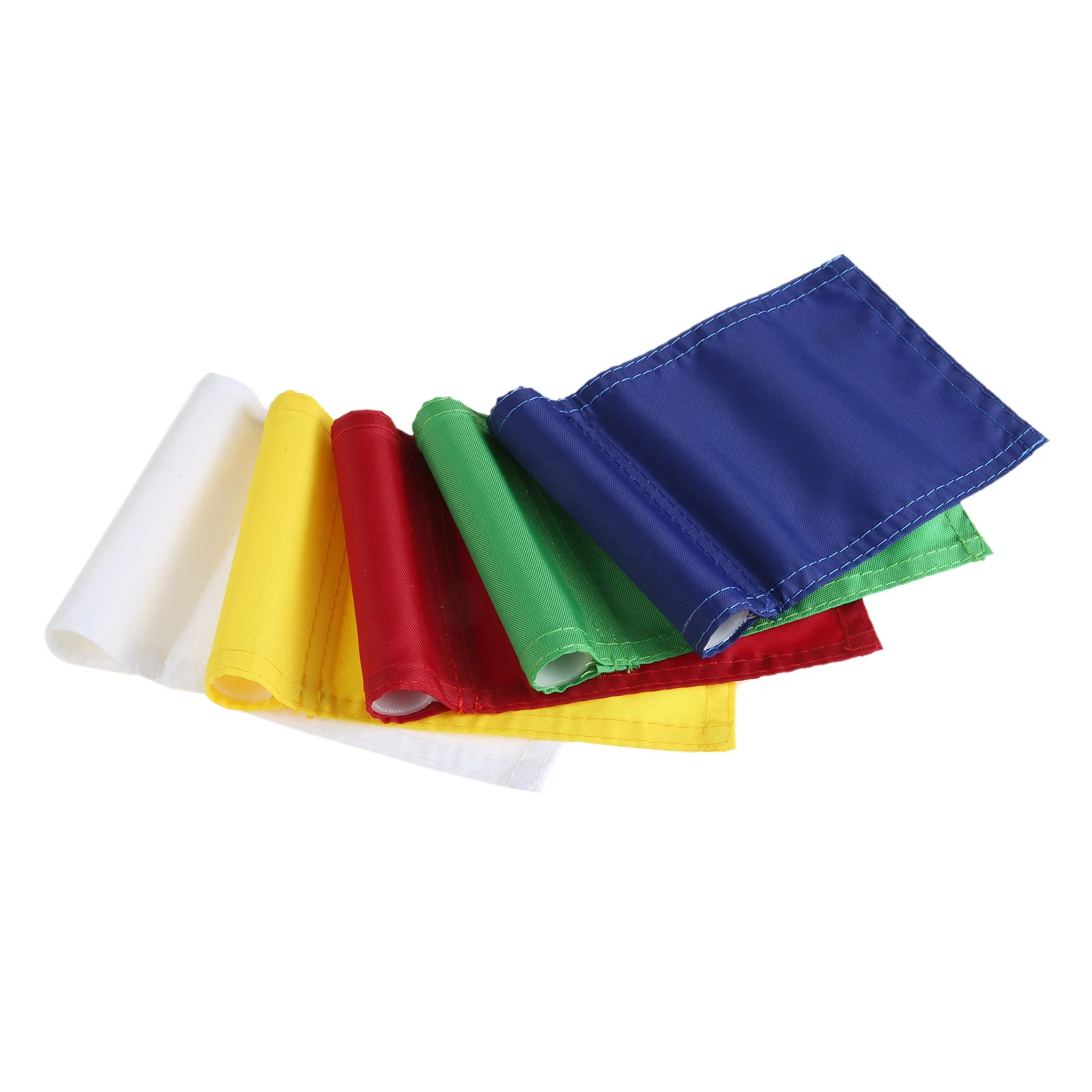 1Pc Nylon Practice Golf Putting Green Flags Markers Backyard Garden Training Symbol Golf Hole Pole Cup Flag Stick 18 x 12cm