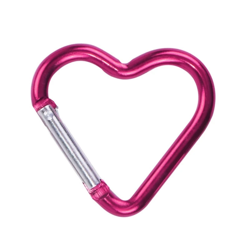 9lots Versatiles Heart Carabiners Screw Lock Carabiner Fishing Carabiner