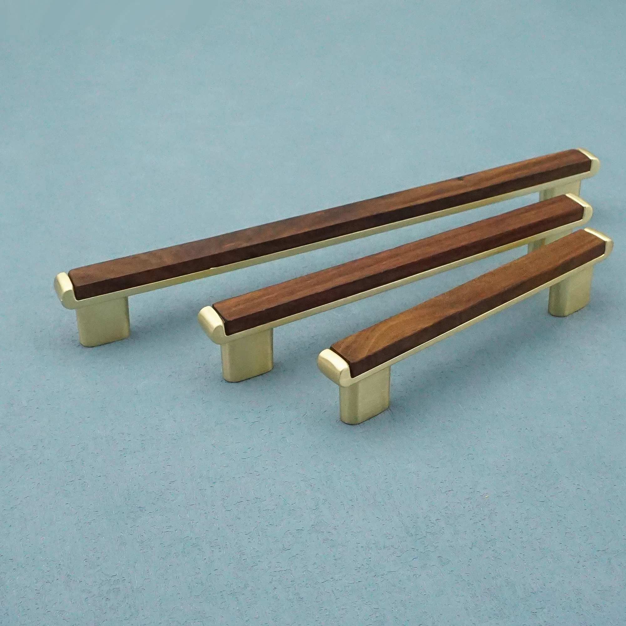 Natural Wooden Kitchen Cabinet Handles Drawer Round Knobs Zinc Alloy Gold Dresser Wardrobe Pulls Modern Furniture Hardware