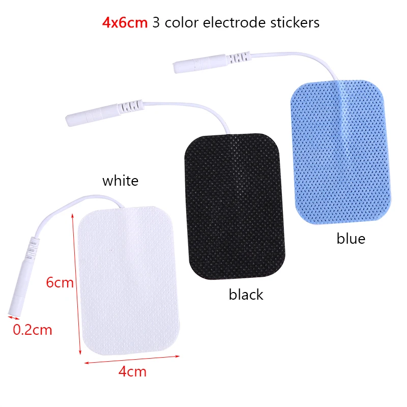 10pcs Silicone Gel EMS Electrode PadsTens Electrodes Digital Acupuncture Nerve Muscle Stimulator Physiotherapy TENS Pads