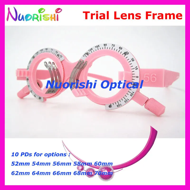 XD15 5pcs Economy Colorful Fixed PD Distance Optometry Ophthalmic Plastic Trial Lens Frame Customzied PDs