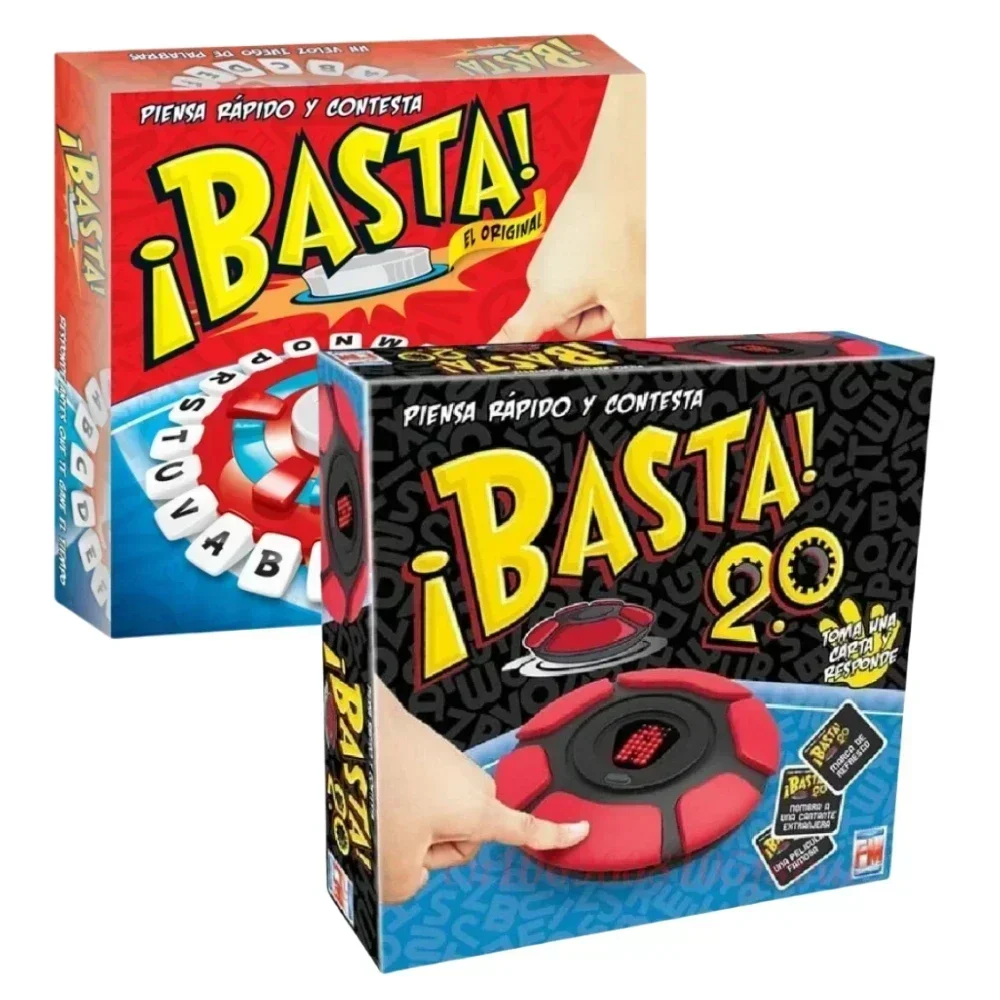 Basta 2.0 Think Word Game Fast-Paced Family Tapple Board Game The Quick Thinking Letter Pressing Puzzle Games For Adults Spanish