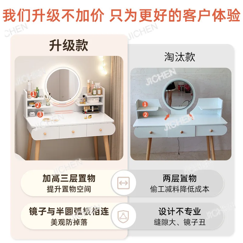 طاولة مكياج لصالونات الأظافر بسيطة وحديثة لغرفة النوم، طاولة مكياج صغيرة E**** طاولة منزلية بسيطة للإيجار