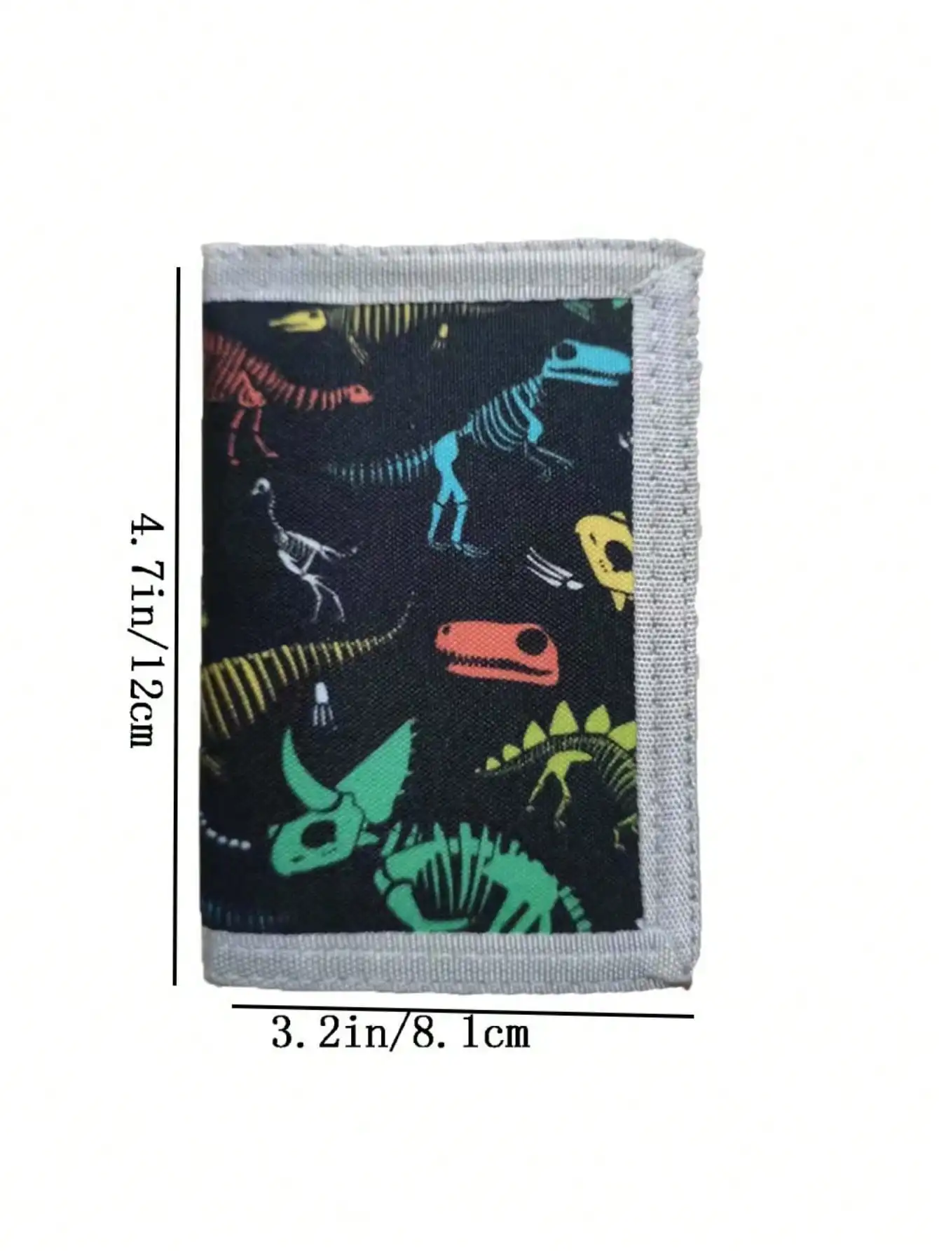 Kid Wallets for Girls Boys Dinosaur Ages Trifold Wallets with Sticker and Zipper Pocket for Teens Birthday Christmas Gift