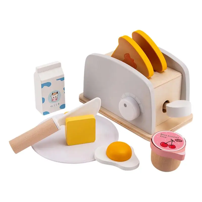 Bread Machine Toy Wooden Bread Machine Toy For Children Cook Play House Early Education Toy Bread Machine For Kid Christmas Gift