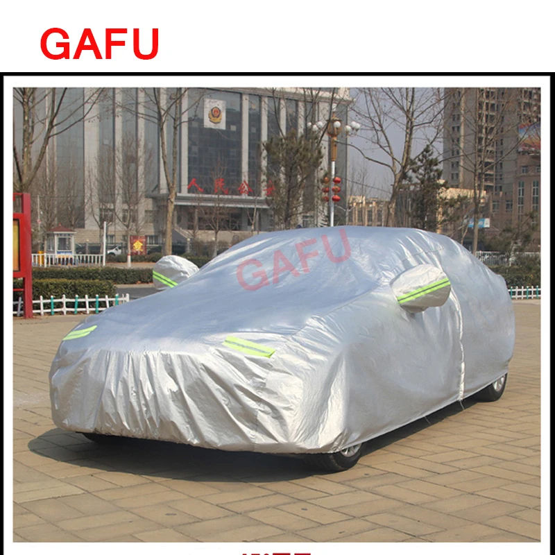 Trumpchi Gac GS8 2017-2019 용 더블 데크 보호 커버, 두꺼운 자외선 차단 방수 지퍼 따뜻한 외장 액세서리