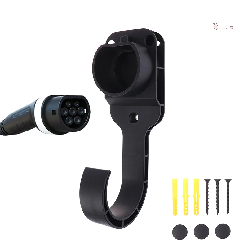 

Для разъема типа 2, вилка европейского стандарта, универсальный настенный кронштейн, держатель кабеля для зарядного устройства электромобиля, розетка для зарядного пистолета