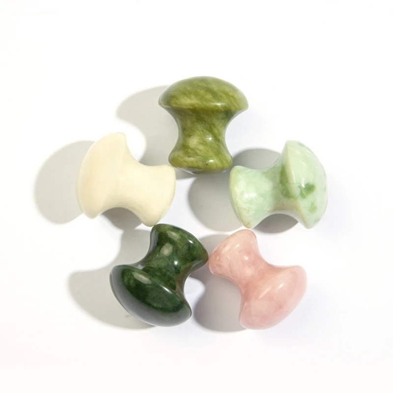1 Pcs 천연 녹색 석영 스톤 마사지 페이셜 롤러 뷰티 침술 피부 페이셜 케어 마사지 안티 에이징 도구