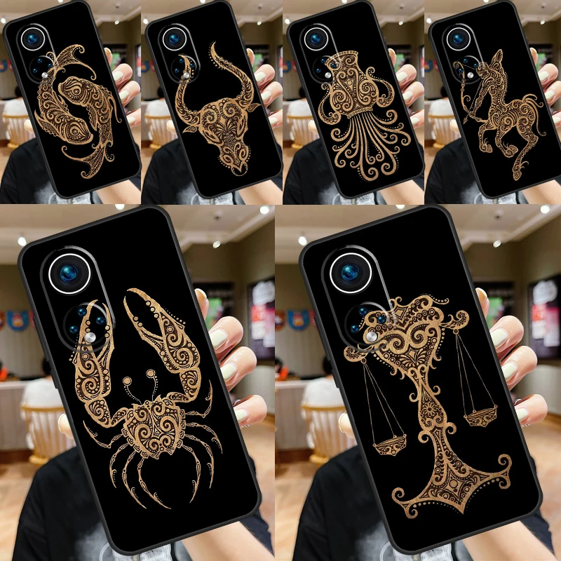 Zodiac Signs Case For Honor X9b X8b X6 X7 X8 X9 X6a X7a X8a X9a Honor 70 50 90 Lite Magic 6 5 Pro Cover