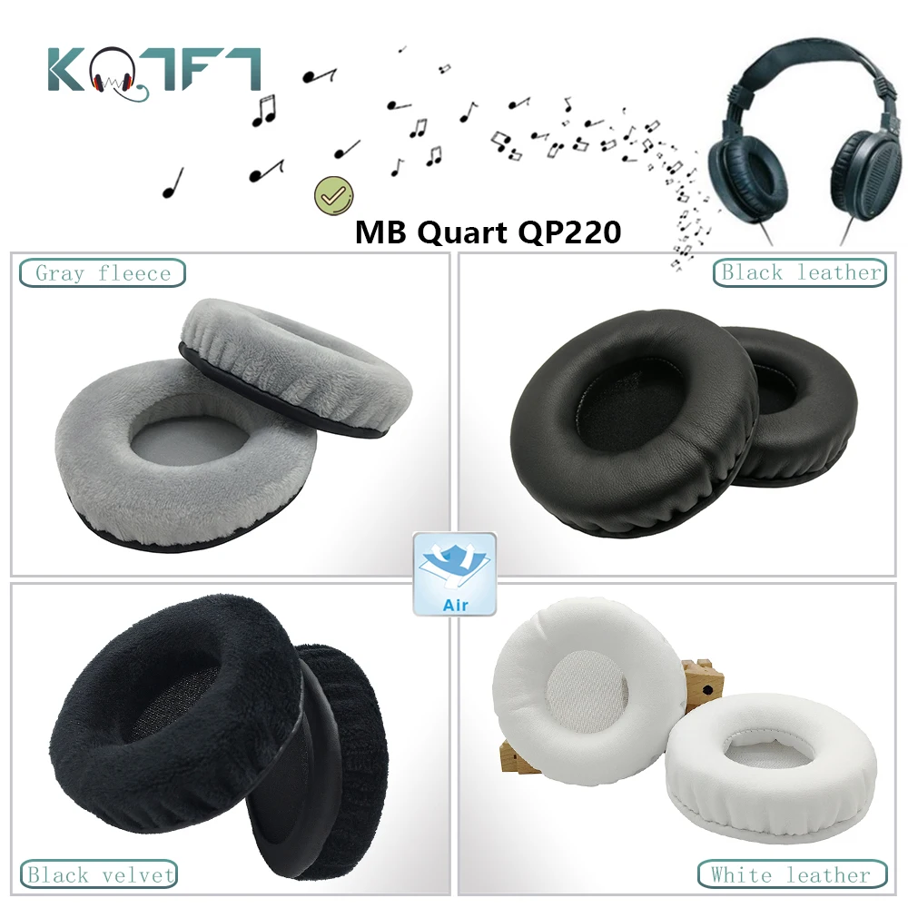 

KQTFT flannel 1 Pair of Replacement Ear Pads for MB Quart QP220 Headset EarPads Earmuff Cover Cushion Cups