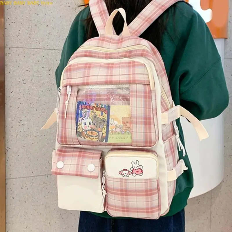 

Q81A Fashion Nylon School Backpack Laptop Backpack School Bag for Student Teenagers Girls Travel Casual Bookbag