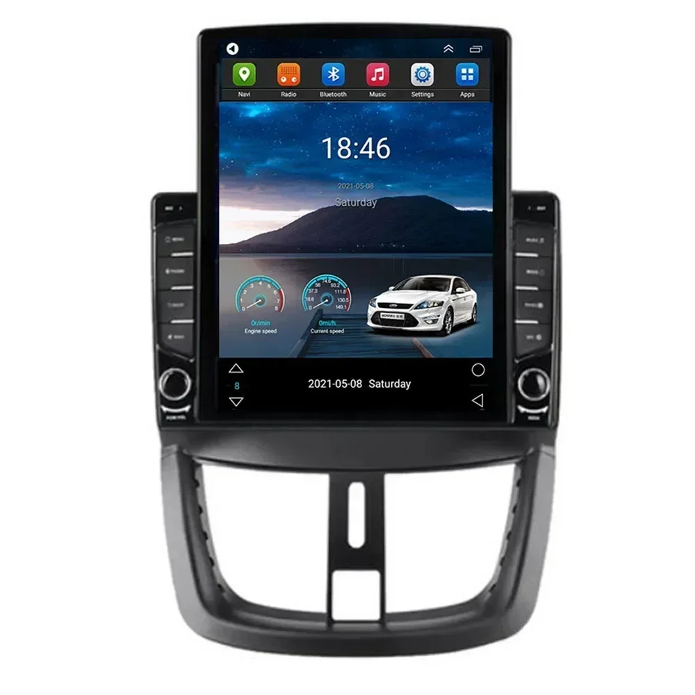 Android 13 Carplay 5G Für Tesla Vertikale Auto Radio Video Stereo Für Peugeot 207 207CC 2006-2035 multimedia-Player GPS 2 din