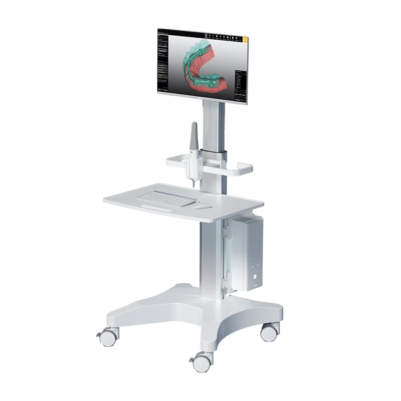 OC-1T Medical Trolley Computer Cart with Steels Stand for Oral Scanner Medical Cart With Scanning in