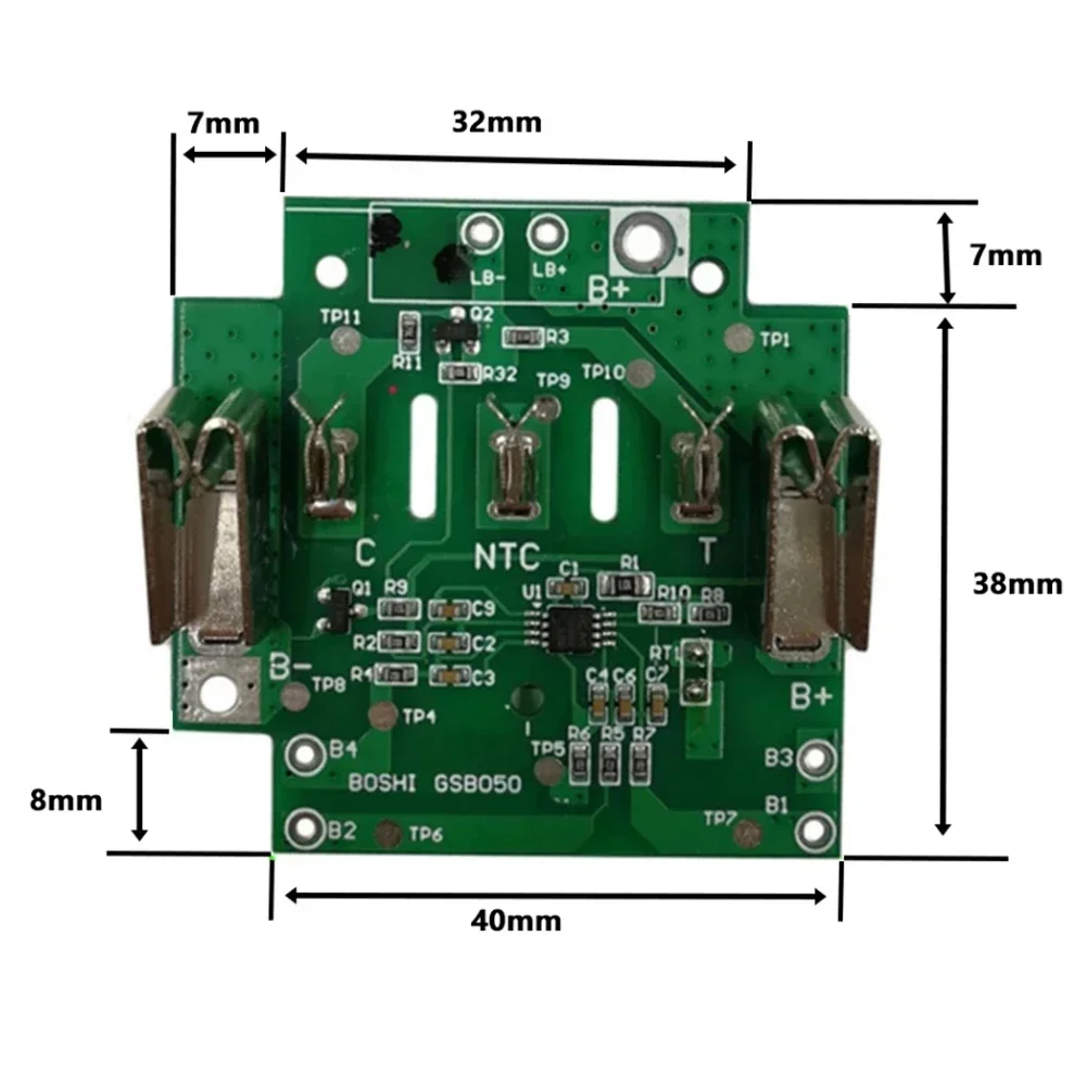 

Плата печатной схемы PCB увеличивает срок службы аккумулятора Bosch 18V с помощью корпуса аккумулятора BAT618 + печатной платы PCB.